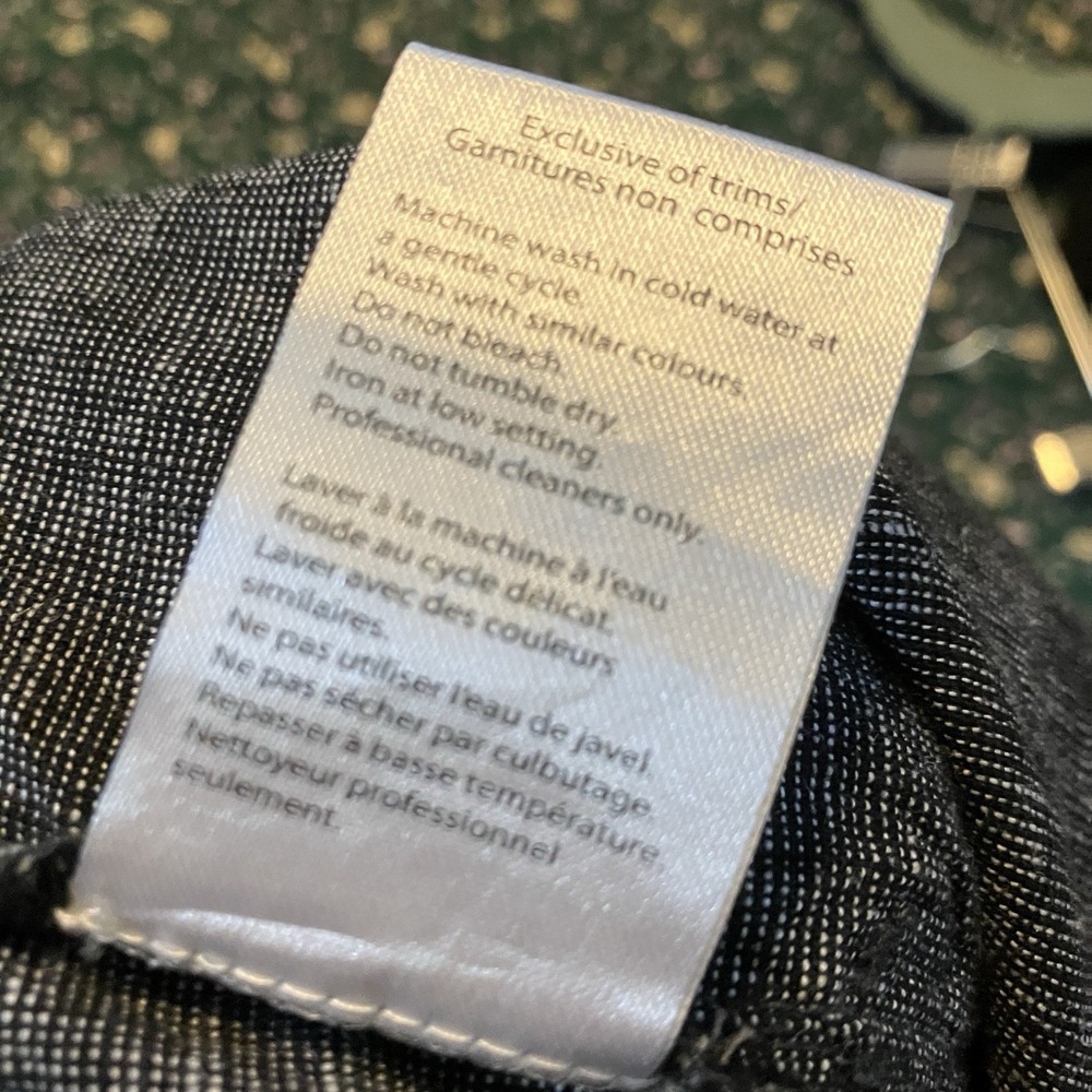 Silver Charlotte Joggers Womens S Heathered Black Gray Linen Blend Cargo Pull On - Picture 8 of 12